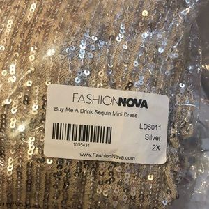 Fashion Nova Buy Me A Drink Sequin Mini 